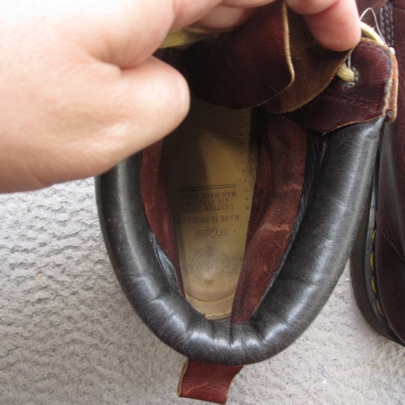 Dr Doc Martens Boots Mens Size 12 Red Leather The Original Chukka Ankle England